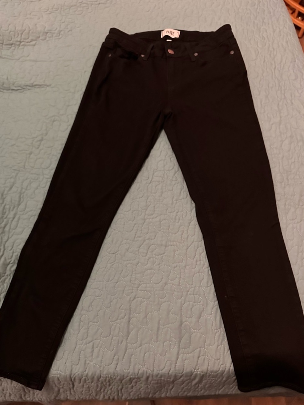 Anthropologie Paige Black Verdugo crop jeans size 28
